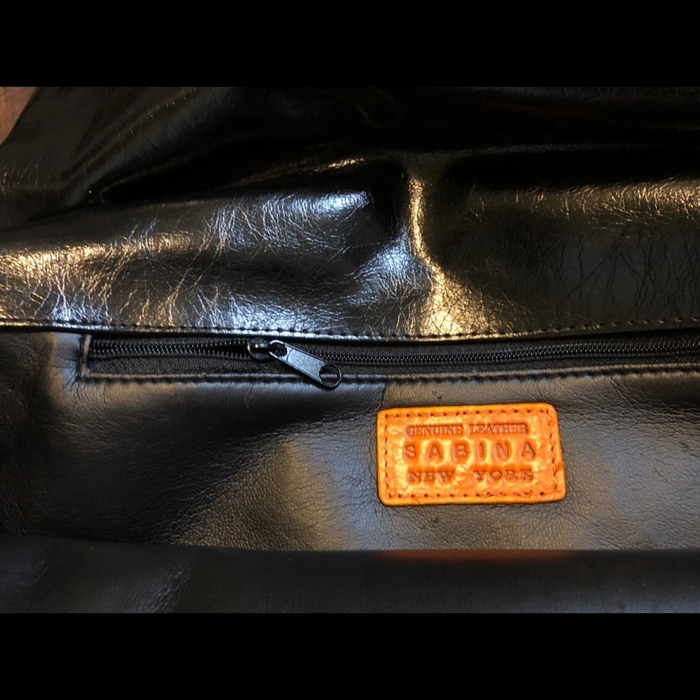 SABINA New York Leather Envelope Clutch Bag - Picture 6 of 9